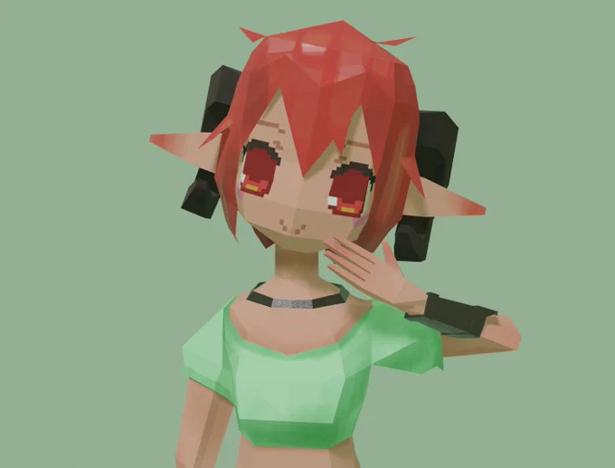Low-poly Amalthea#Blender3d #substancepainter 