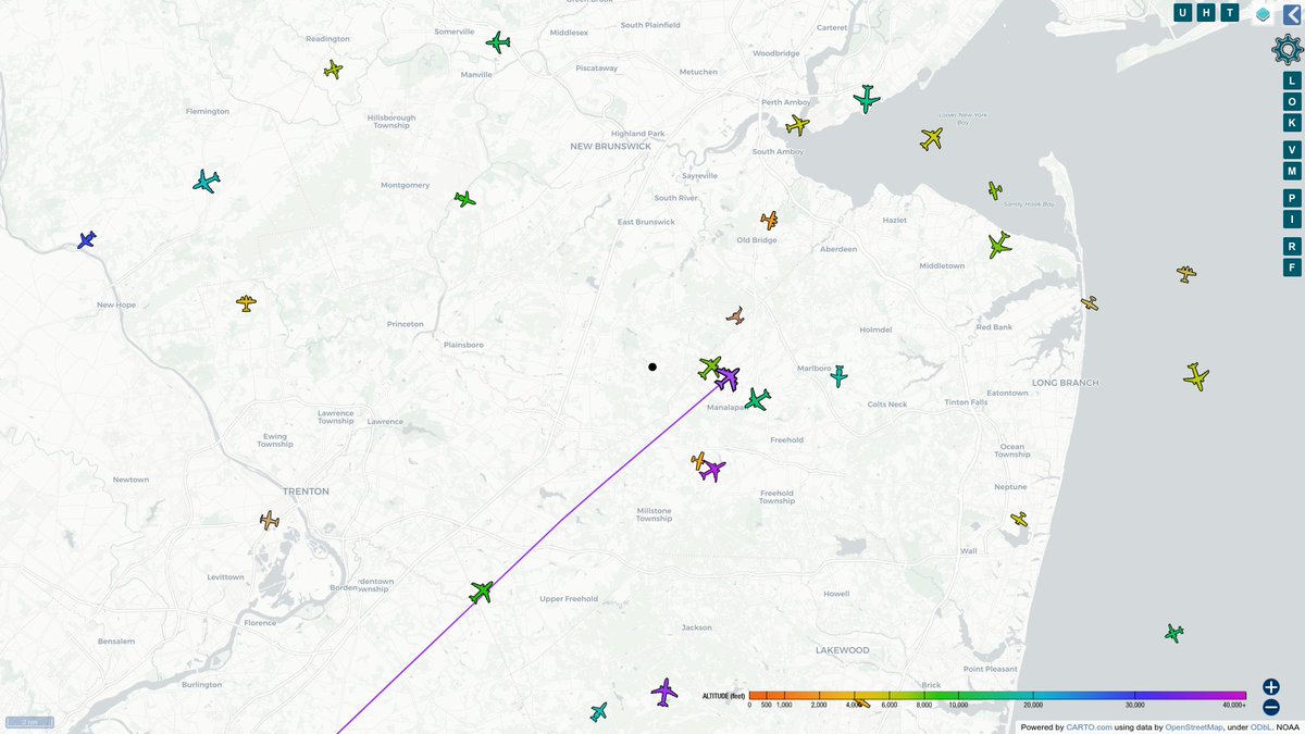 #AE04E2 [59-1446]: 3.0mi away [66° elevation] @ 34975ft, heading NE @ 588mph [BOEING KC-135R] #Military #AboveMonroe #ADSB [Total Flights: 86 @ 02:56:06 PM]