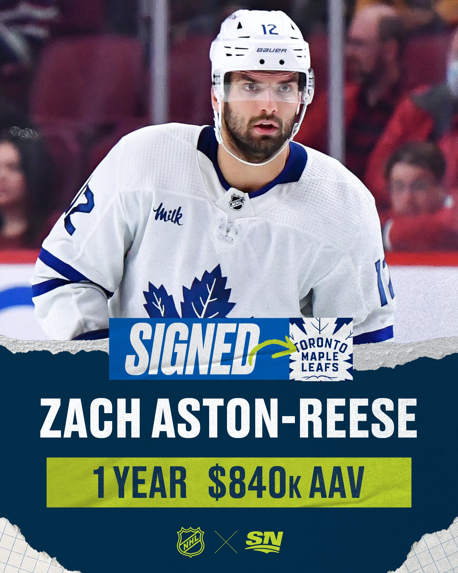 While on a Professional Tryout with Maple Leafs, Zach Aston-Reese