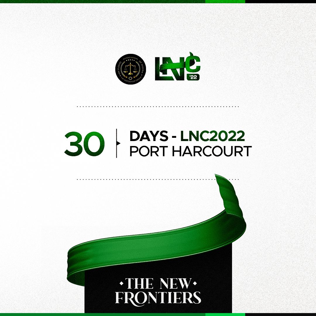 Dearest Lawsanite,

Let the countdown for the LAWSAN National Convention begin !
To register, kindly click on the link below :
bit.ly/LawsanConventi…

OR 

Contact your chapter President 

Get ready for the NEW FRONTIERS EXPERIENCE 

All roads leads to PORTHARCOURT 

✈️✈️✈️