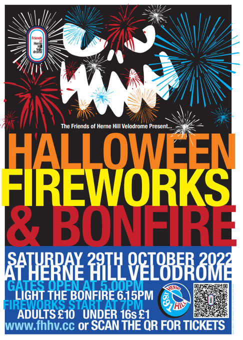 Fireworks and loads more at the Herne Hill Velodrome on Sat 29th October. Book tx at eventbrite.co.uk/e/fireworks-at…