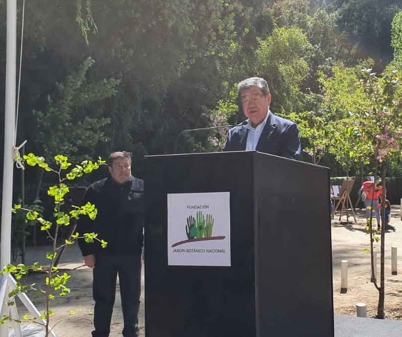 ShibuyaEmbJpChi's tweet photo. Participé en Hanami2022 coorganizado por C.NikkeiValparaíso en el Jardín @botanicovina Los últimos 2 años fue online, así que me alegró mucho participar presencialmente esta vez. La gente disfrutó la cultura japonesa con caligrafía,  artes marciales y más, bajo flores de cerezo🌸 https://t.co/xVXZnxvvyZ