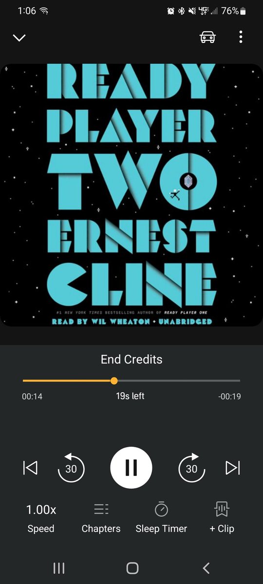 Another audio book checked off my list. My opinion on Ready Player Two is the same as it was when it first came out, pretty okay but not as good as the first. https://t.co/3vjw7BqCoj