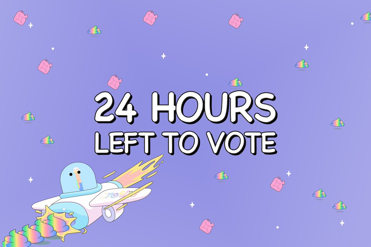 T-minus 24 hours remaining!

🌈Chase the Rainbow Bounty Program + Funding on-chain vote 

🌈HOW TO VOTE
1) Go to snapshot.org/#/doodles.eth/…
2) Connect wallet
3)  Vote!🗳

🌈 Closes Oct 10th
    ⁃    12pm PST 
    ⁃    3pm EST 
    ⁃    8pm UTC
    ⁃    4am KST Oct 11th