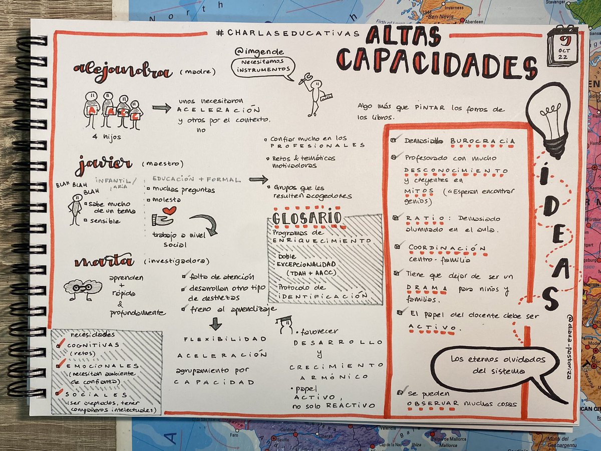 diana_pastoriza's tweet image. ✍️ Sen chegar ao nivel de @mr_rookes , uns breves #apuntamentosvisuais sobre #CharlasEducativas de hoxe @imgende @javigoto @martatouron @Alejandraangbur