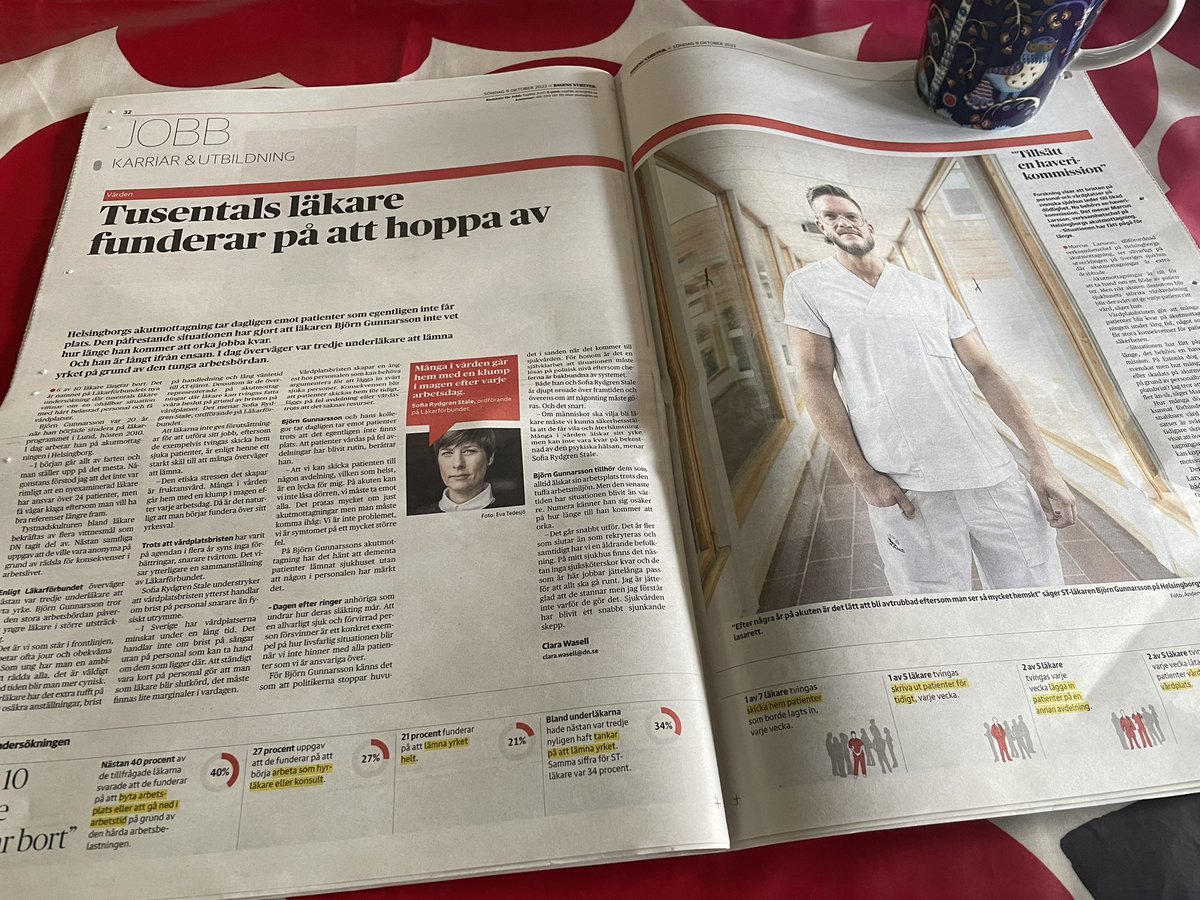 Vi älskar vårt yrke men många känner att de inte kan vara kvar då det sker på bekostnad av den egna hälsan. Det får inte fortsätta så här. En kriskommission krävs - det är dags att säkerställa en god arbetsmiljö i vården. #vardpol #svmed #vitaransvar