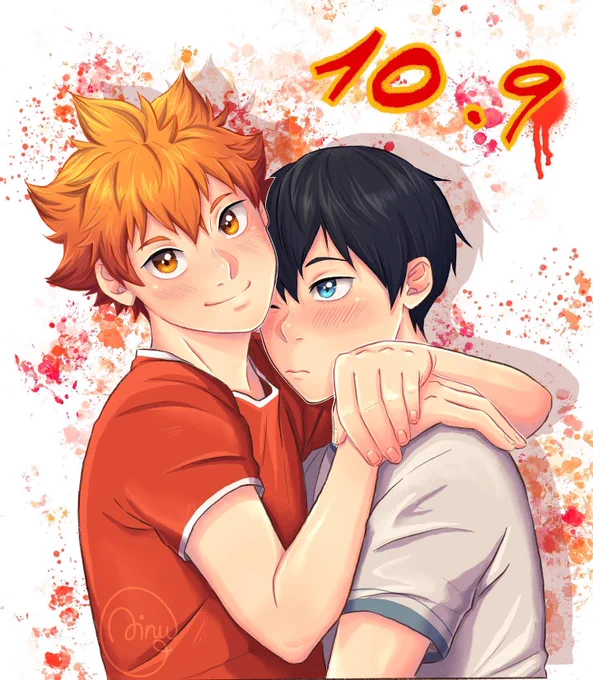 Happy hinakage day! Hinata gently reminds you that he owns Kageyama. His Kageyama. His. 