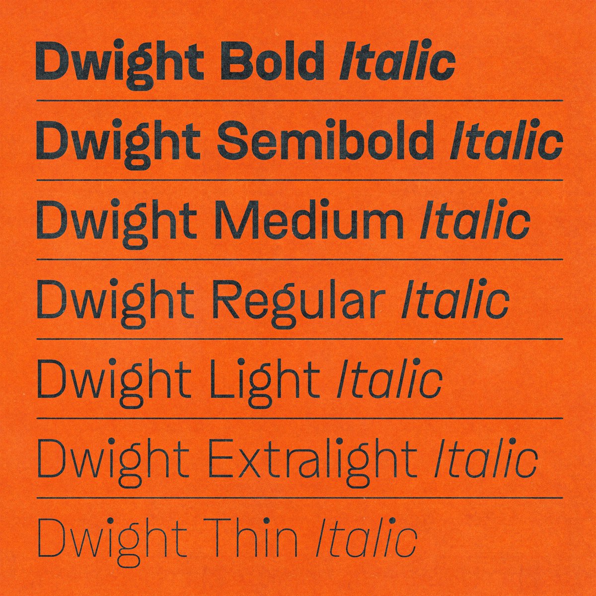 LiftType's tweet image. Our typeface, "Dwight" ✍️📝