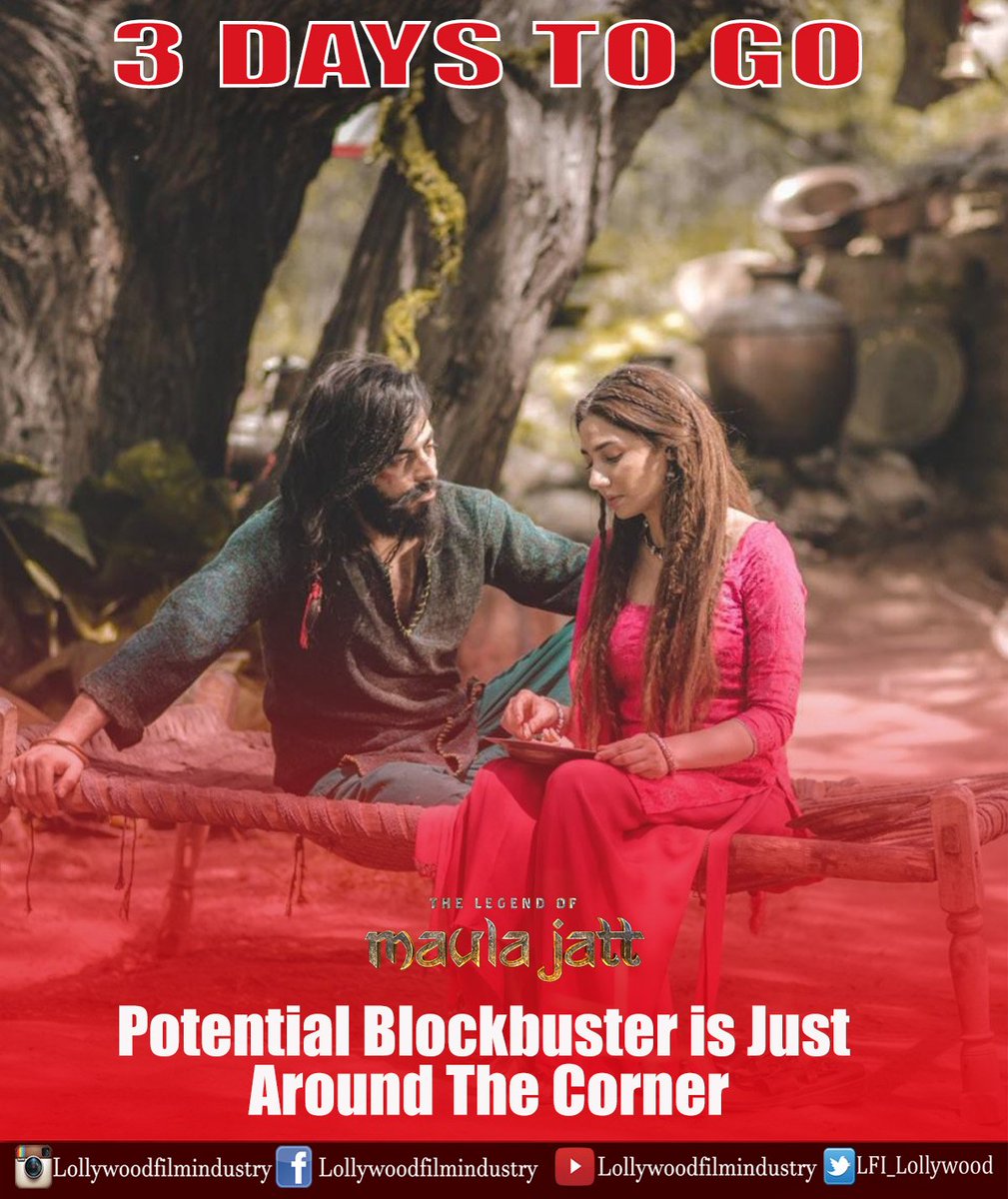LFI_Lollywood's tweet photo. Just 3 Days to Go to meet #Mukkho and #MaulaJatt on Silver Screen
The Film Releasing Worldwide on 13th October
#MaulaJatt2022 #FawadKhan #HamzaAliAbbasi #MahiraKhan #HumaimaMalick #GoharRasheed #NasirAdeeb #BilalLashari #AmmaraHikmat #LashariFilms #Lollywoodfilmindustry https://t.co/KzL4wgjVNR
