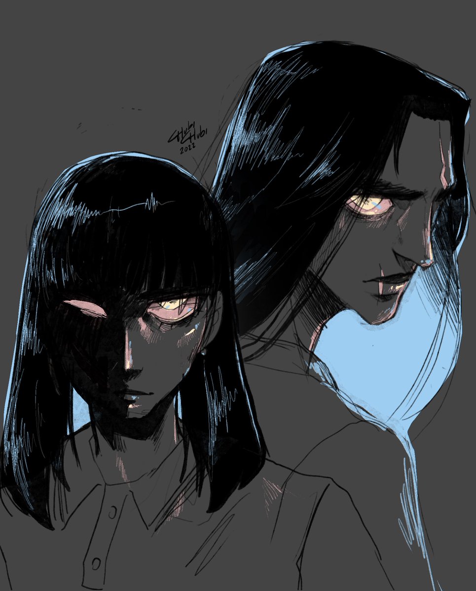 Chubichubi14's tweet photo. The last day I was thinking about a new mini story of #timetravelers and this was the first sketch of the #maincharacter a #serialkiller, she can be reborn in her younger version 🤓 its really exciting to see more of this, no? https://t.co/I1z6Z0iXbL