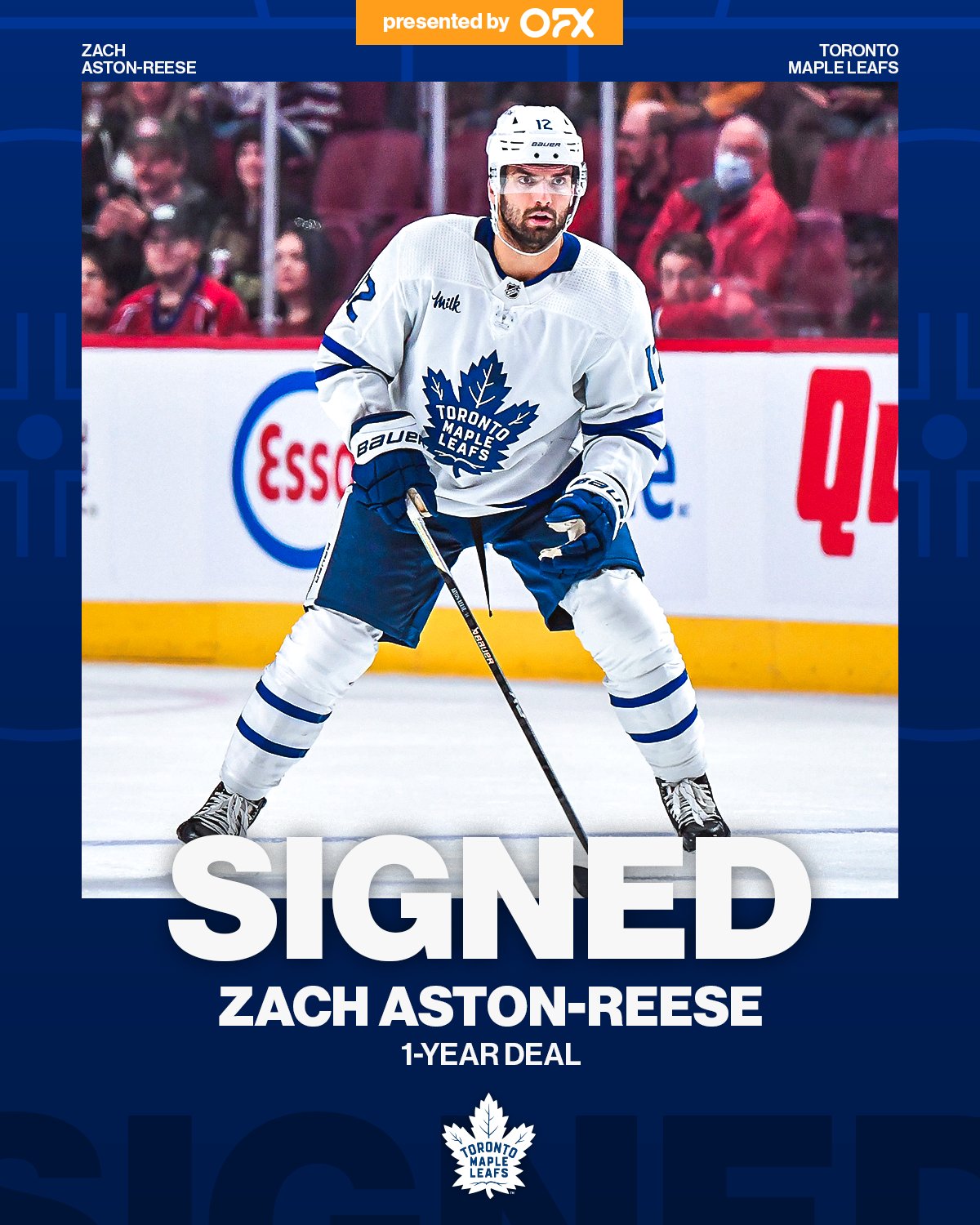 NHL on Twitter: "The @MapleLeafs have inked Zach Aston-Reese to a one-year  contract! ✍ https://t.co/P7ruEinr0R" / Twitter