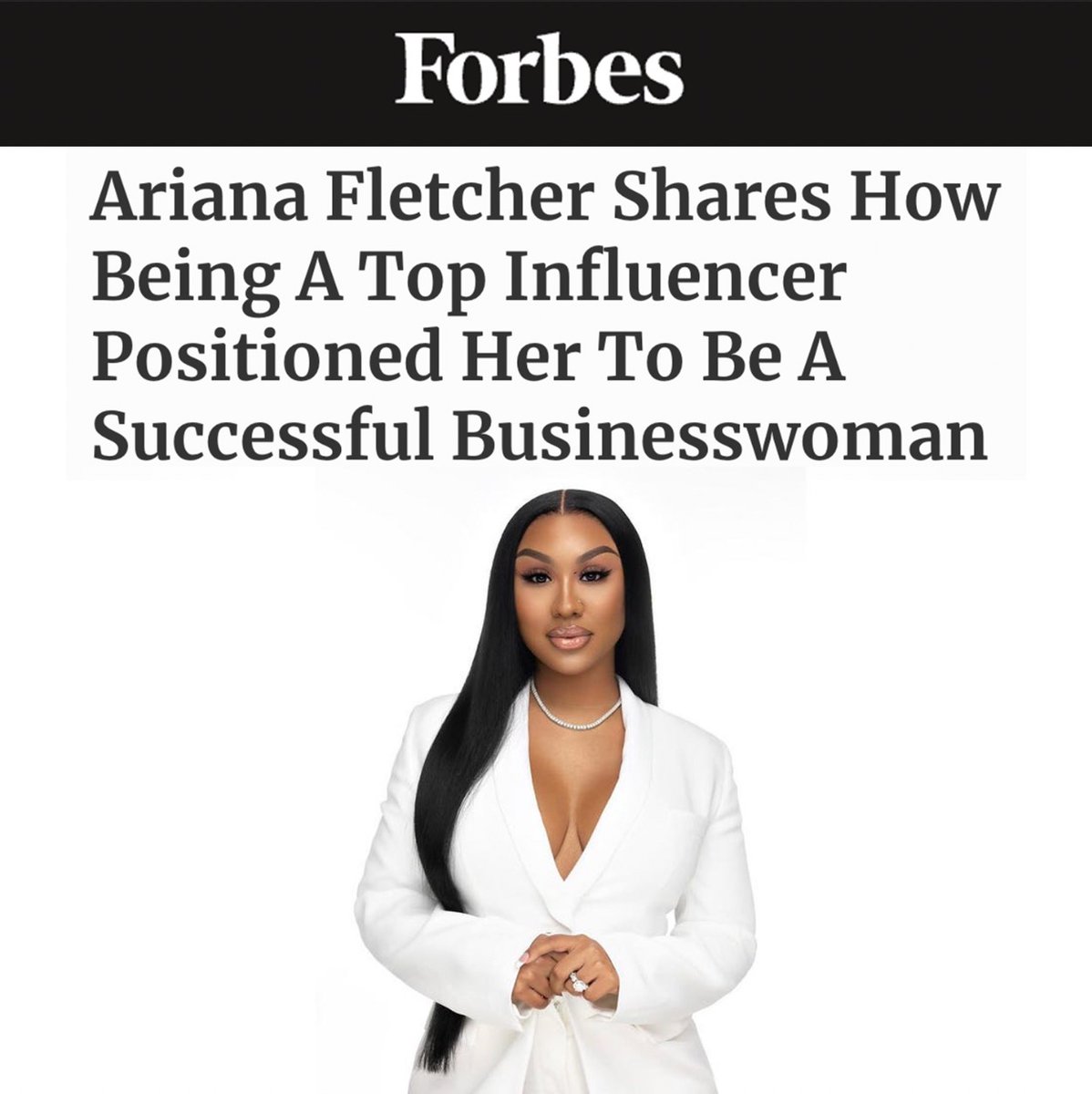 QueenofMedia's tweet photo. BIG ARI! @AritheDon shares how being a top influencer positioned her to be a successful businesswoman as featured via @forbes! #DivineInfluencePR https://t.co/vBSIE9EOe5