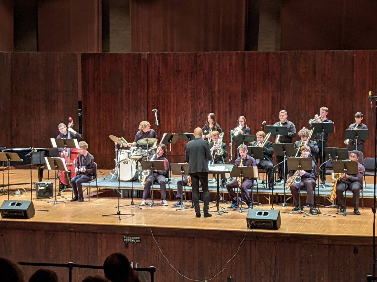 MillerGregM's tweet photo. Great concert on campus this afternoon to close the @OhioStateMusic Honor Jazz Band Weekend, including five @GLHSLions students - lots of music put together in two short days! https://t.co/R2L1qb0uCK