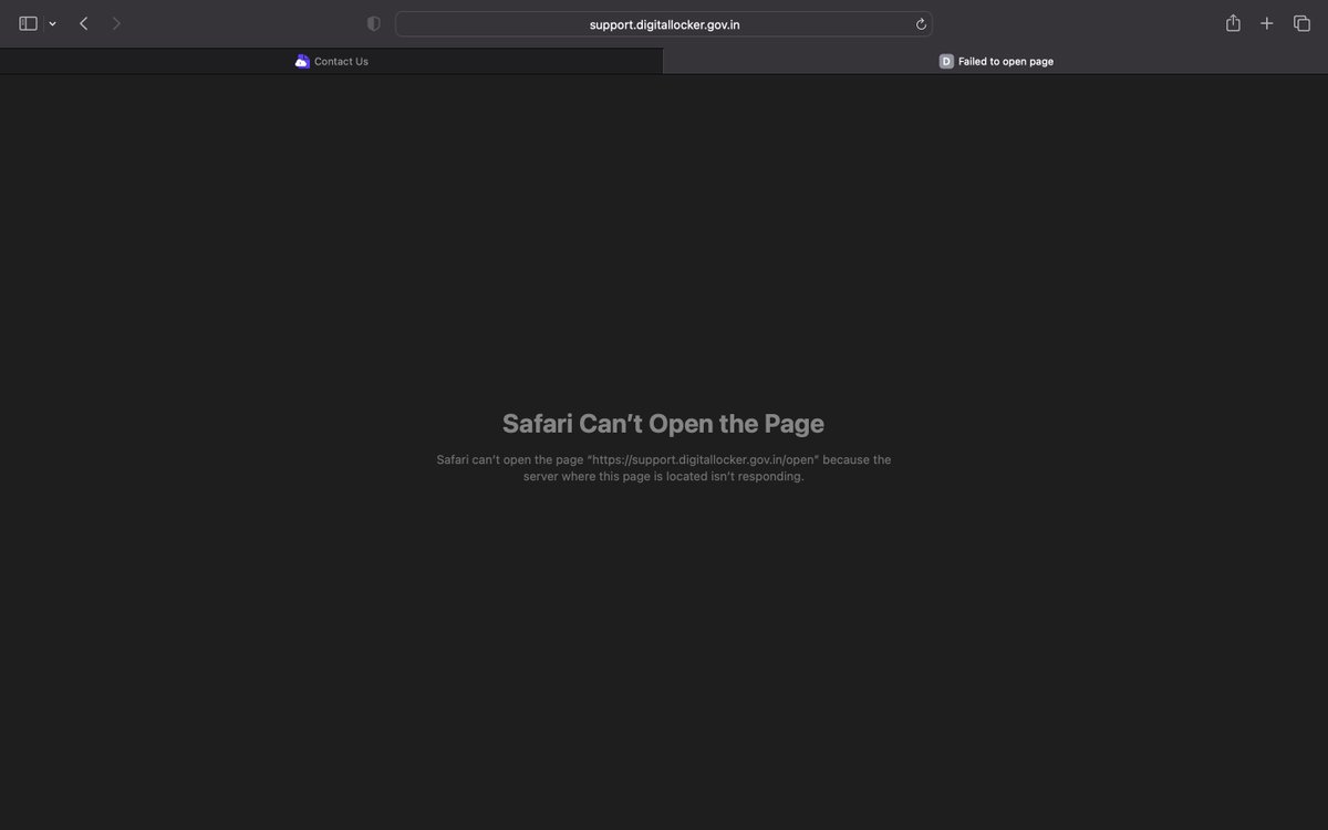 shkhr_sardonic's tweet image. @digilocker_ind why am I getting this error upon raising a concern on your website?
#digilockerdown