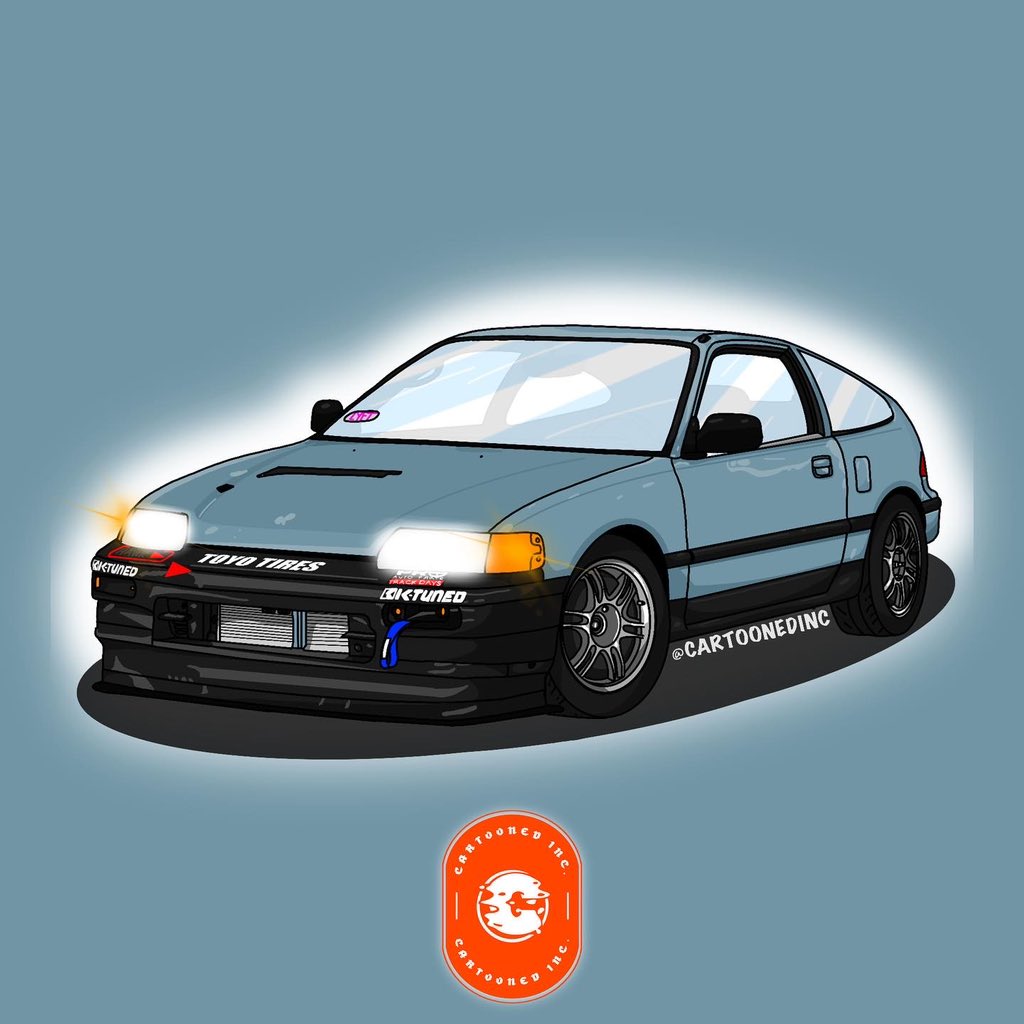 CartoonedInc's tweet photo. Almost 2 year’s difference between these two car drawings 🤯

Never give up. 

#cardrawing #crx #honda https://t.co/JewOGjGnxl