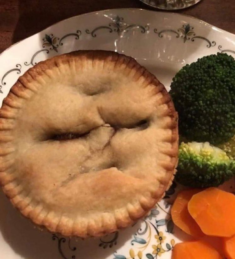 When your pie hates broccoli.
