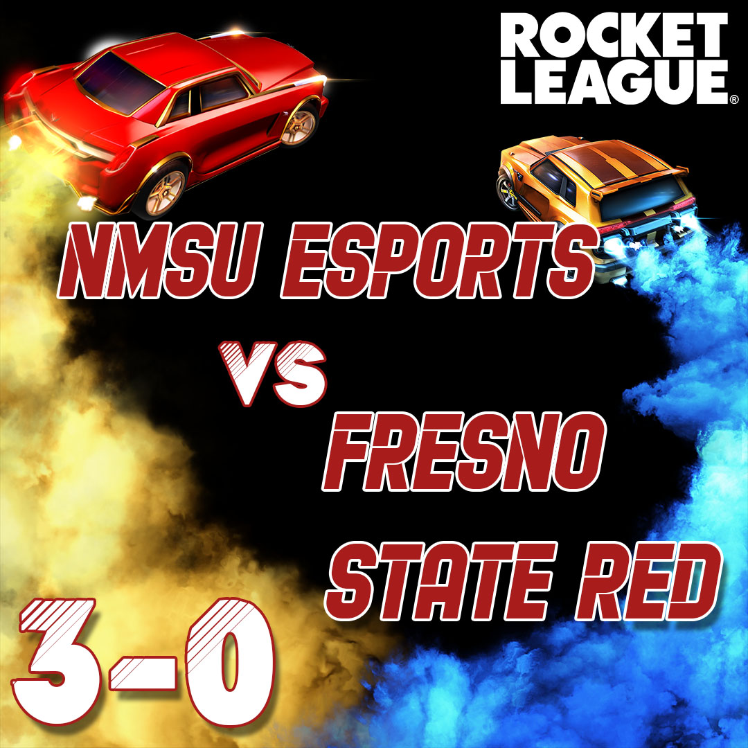 This past week our main NMSU Esports Rocket League team took home a 3-0 win vs <a href="/fresnostatees/">Fresno State Esports</a> in their Week #3 <a href="/neccgames/">NECC</a> matchup! 🏎️🔥

Some great wins and we will be back next week with some more RL action! #GoAggies #NMSURL