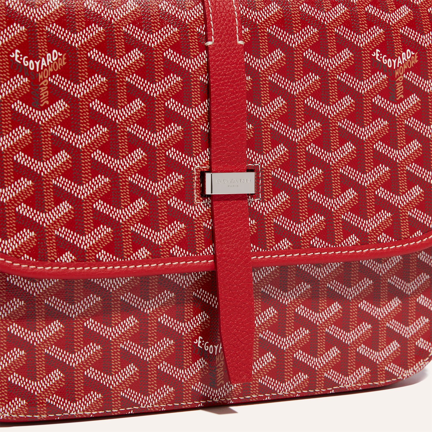 Goyard Belvedere MM Messenger Bag Burgundy