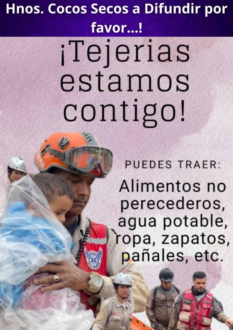 neyckerbarreto's tweet photo. Camaradas y hermanos, ayudemos al pueblo de tejerias. @RafaelMaracay21 @amigosdemaracay @NicolasMaduro https://t.co/VwTQAUDW64