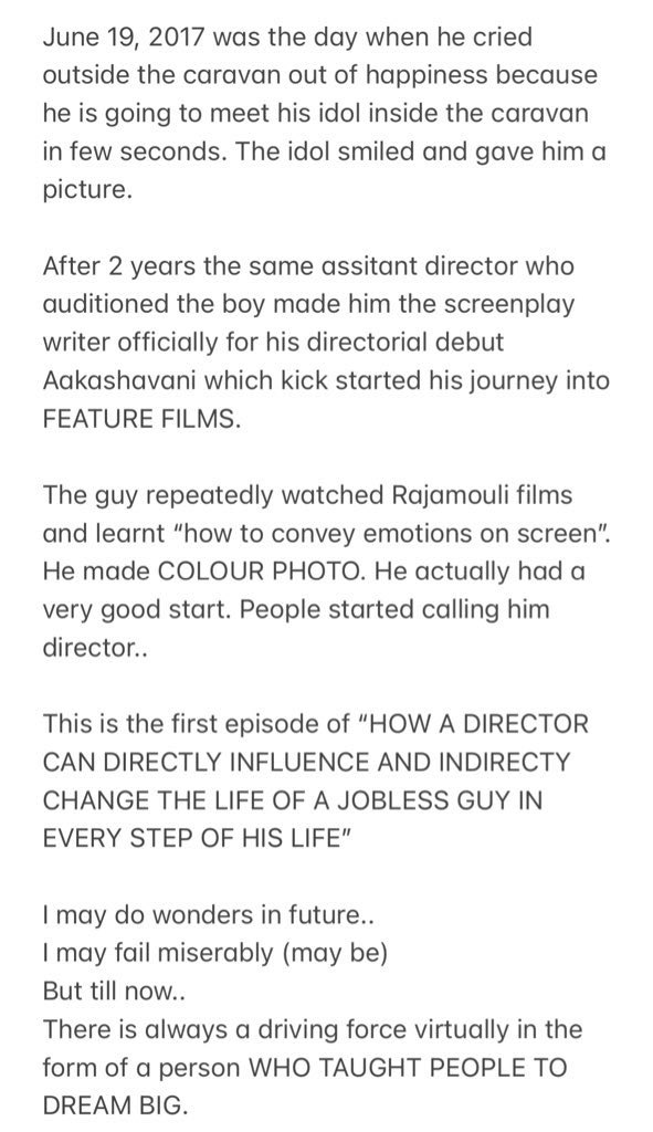 SandeepRaaaj's tweet photo. Happy birthday @ssrajamouli garu ♥️ https://t.co/WE2T7ZThCS