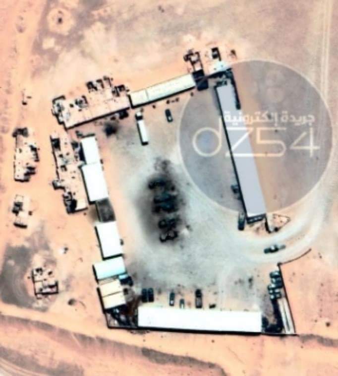 ECSaharaui__'s tweet photo. 🔴 #Imagenes que se publican por primera vez muestran bases militares marroquíes cocinadas tras intensos bombardeos del ejército saharaui en el sector de Auserd. Vía: DZ54 https://t.co/UWm2v5sQd7