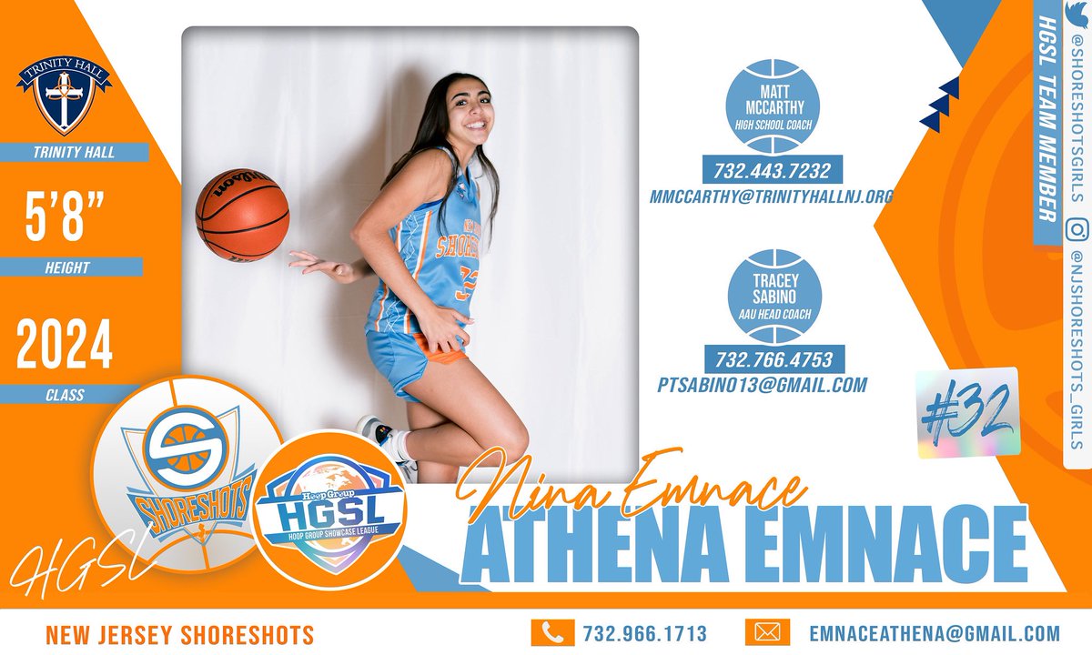 Tracey Sabino (@traceysabino13) on Twitter photo Words cannot express how proud I am of you Nina! You have worked so hard for this and is well deserved! The trusting relationship we have built brought a lot of fun & great memories! I cannot wait for you to finish out your AAU career with our Shoreshots Family 💙🧡 <a href="/ninaemnace/">Nina Emnace</a> Words cannot express how proud I am of you Nina! You have worked so hard for this and is well deserved! The trusting relationship we have built brought a lot of fun & great memories! I cannot wait for you to finish out your AAU career with our Shoreshots Family 💙🧡 <a href="/ninaemnace/">Nina Emnace</a>