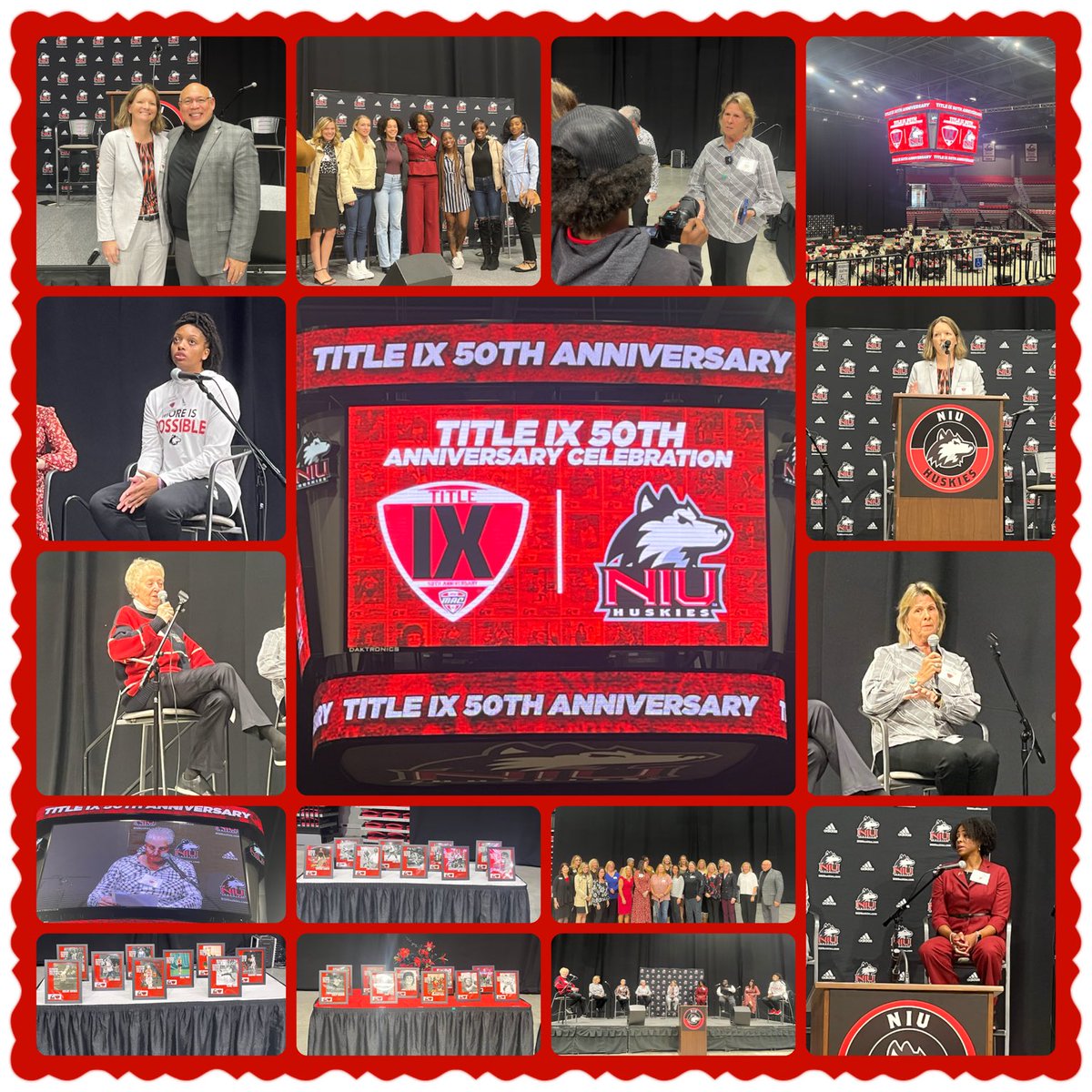 What a Powerful &amp; Inspiring event! Congrats to our Huskie Women Leaders &amp; Trailblazers, who forged the foundation for the success we have today! Forward #NIU #TitleIX50th  ⁦<a href="/NIUAthletics/">NIU Athletics</a>⁩ ⁦<a href="/NIUlive/">NIU</a>⁩ ⁦<a href="/MACSports/">MACtion</a>⁩ ⁦@WomenLeadersCS⁩ ⁦<a href="/WomensSportsFdn/">Women's Sports Foundation</a>⁩