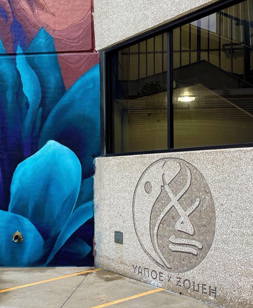 ASJ_BLM's tweet photo. “Together We Bloom” by @yanoexzoueh (@oh_yanoe x @zoueh_skotnes), a project inspired by and in response to Black Lives Matter movements that sparked after the murder of George Floyd.
#ASJ #AdvocatesforSocialJustice #BlackLivesMatter #CedarRapids #Iowa #LinnCounty #Mural #Painting https://t.co/5ah0ktQJoo