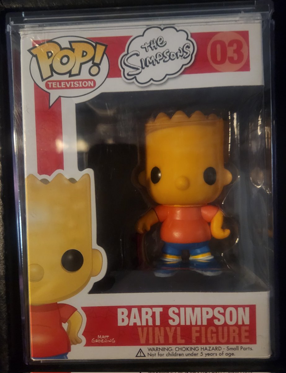 GonzoCollection's tweet image. Day 7 for new pickup gears to one that I just picked up last week from one of my local dealers (Empire Toys), however this is one of my top grails in my collection and one that I have been hunting for a while now. Original Bart Simpson funko pop! Current price on Funko: $620