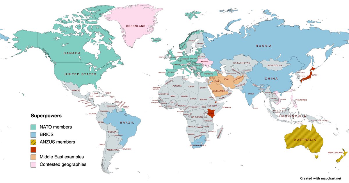 ploguey's tweet image. Came across this website mapchart.net/index.html which allows you to create bespoke maps. I have now been able to map out our case studies and explored places on the A Level. Useful for displays and future revision activities.