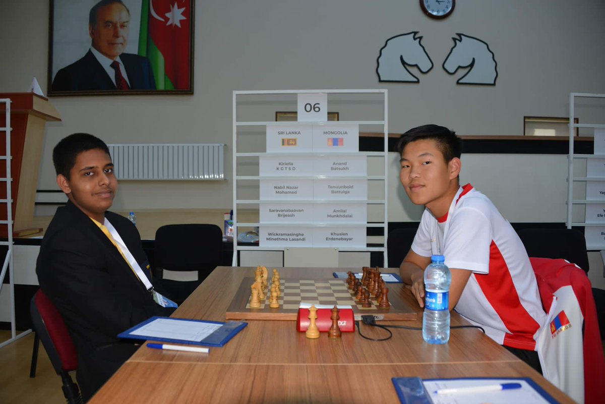 ChessSri's tweet image. World Youth Under 16 Chess Olympiad 2022 #slchess #chess