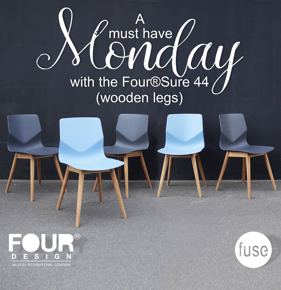 fusefurniture's tweet photo. Happy Monday folks - let's make this week a cracker! #foursure #fourdesign #oceedesign #commercialseating #workspace #officechairs https://t.co/1XOyQQaP4o