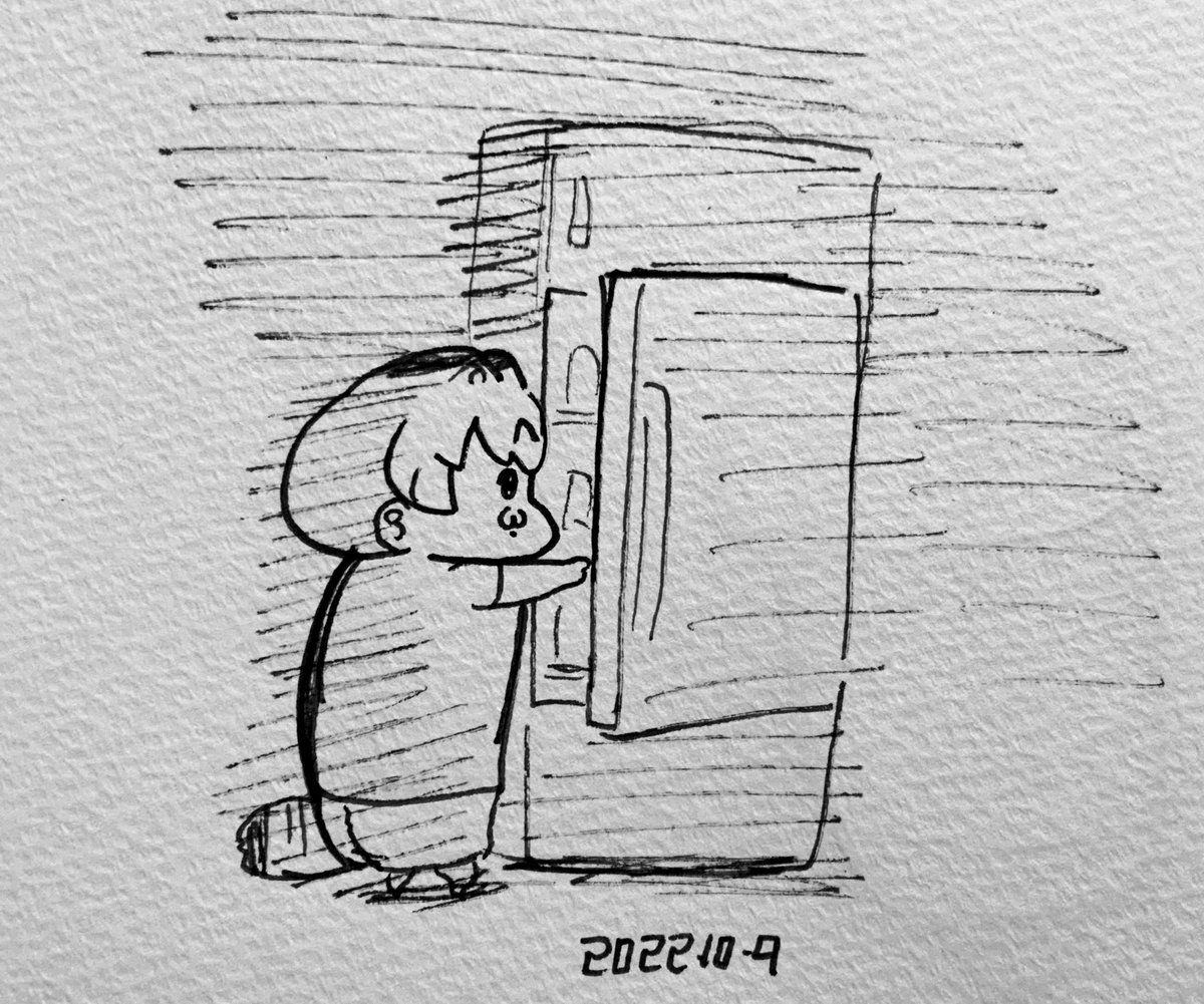 とりあえず冷蔵庫を開けるサーバルちゃん 