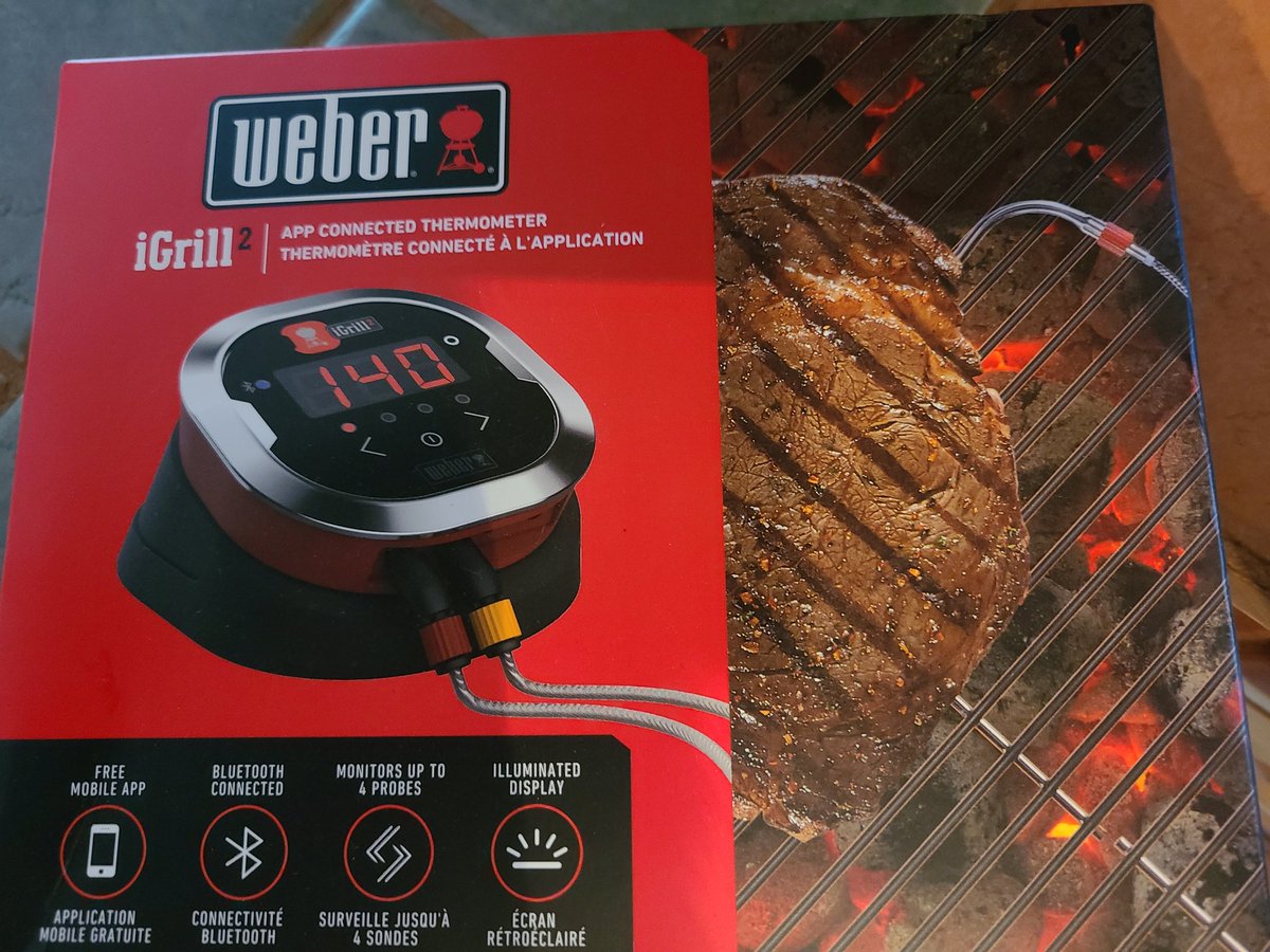 DaButch3r's tweet photo. Leave the guess work out of cooking with this Bluetooth thermometer. #igrill #igrill2 @WeberGrills Once you use this indoors or on the grill you will never bake or grill without it. Top gift for that hard to buy for. #Christmasgiftidea https://t.co/0fLFopBFnF