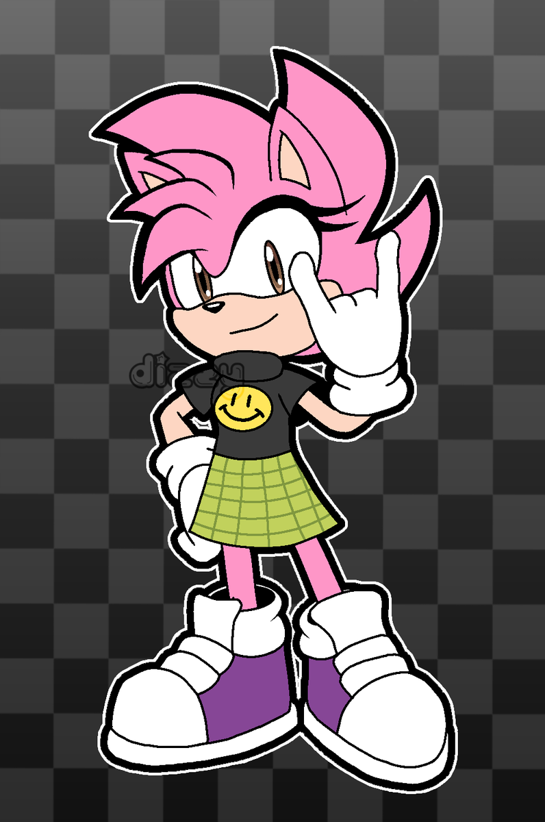dizzythejinx's tweet photo. Art trade with @TERRA_C0TTA_ !! 

#sonic #art #fleetway #amy #amyrose #sonicthehedgehog https://t.co/al72Uiz16J