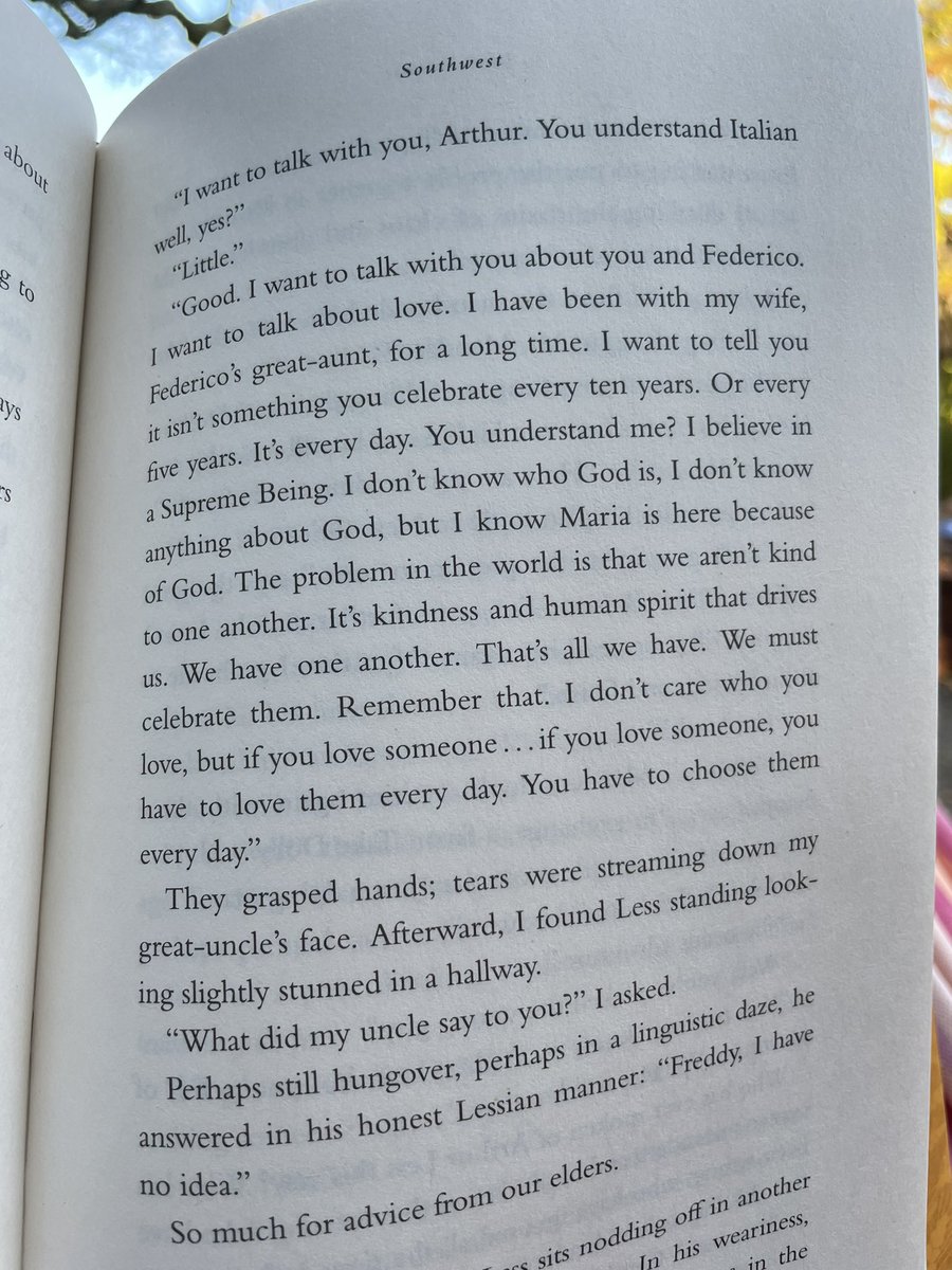 _AndrewRoe's tweet image. #SundaySentence: “I don’t care who you love, but if you love someone…if you love someone, you have to love them every day. You have to choose them every day.” From #LessIsLost by #AndrewSeanGreer #hammockreading