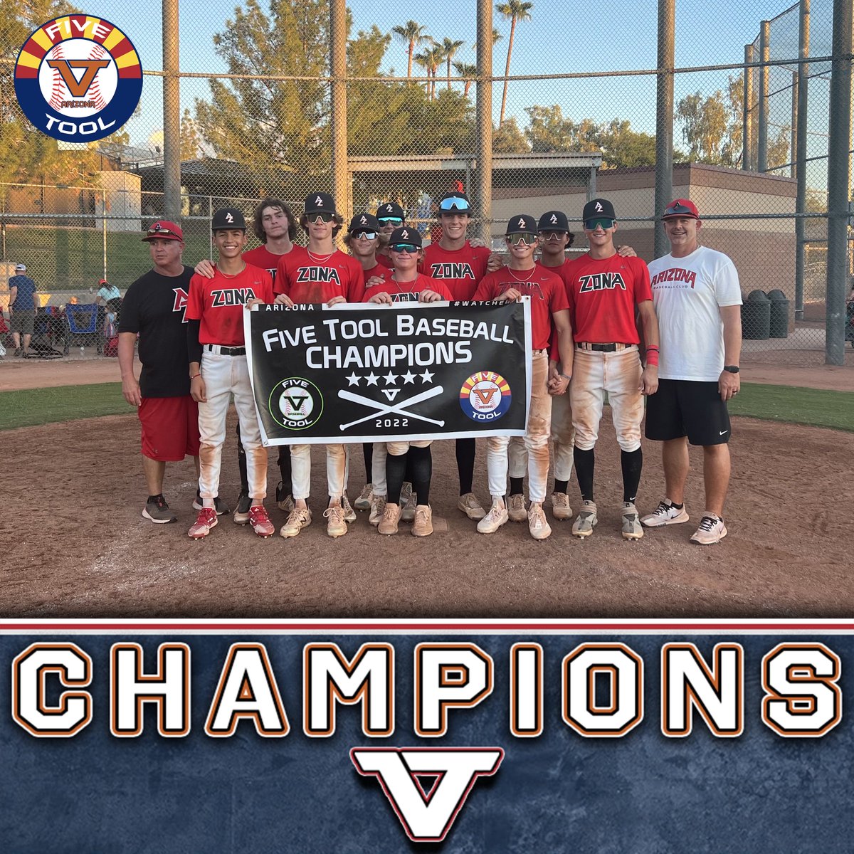 Five Tool Arizona (@fivetoolaz) on Twitter photo 🏆CHAMPIONS🏆
Congrats to @AZBallClub2024 on winning the 17U National Division of the <a href="/FiveTool/">Five Tool Baseball</a> Arizona Fall Championships!
#WatchEm 🏆CHAMPIONS🏆
Congrats to @AZBallClub2024 on winning the 17U National Division of the <a href="/FiveTool/">Five Tool Baseball</a> Arizona Fall Championships!
#WatchEm