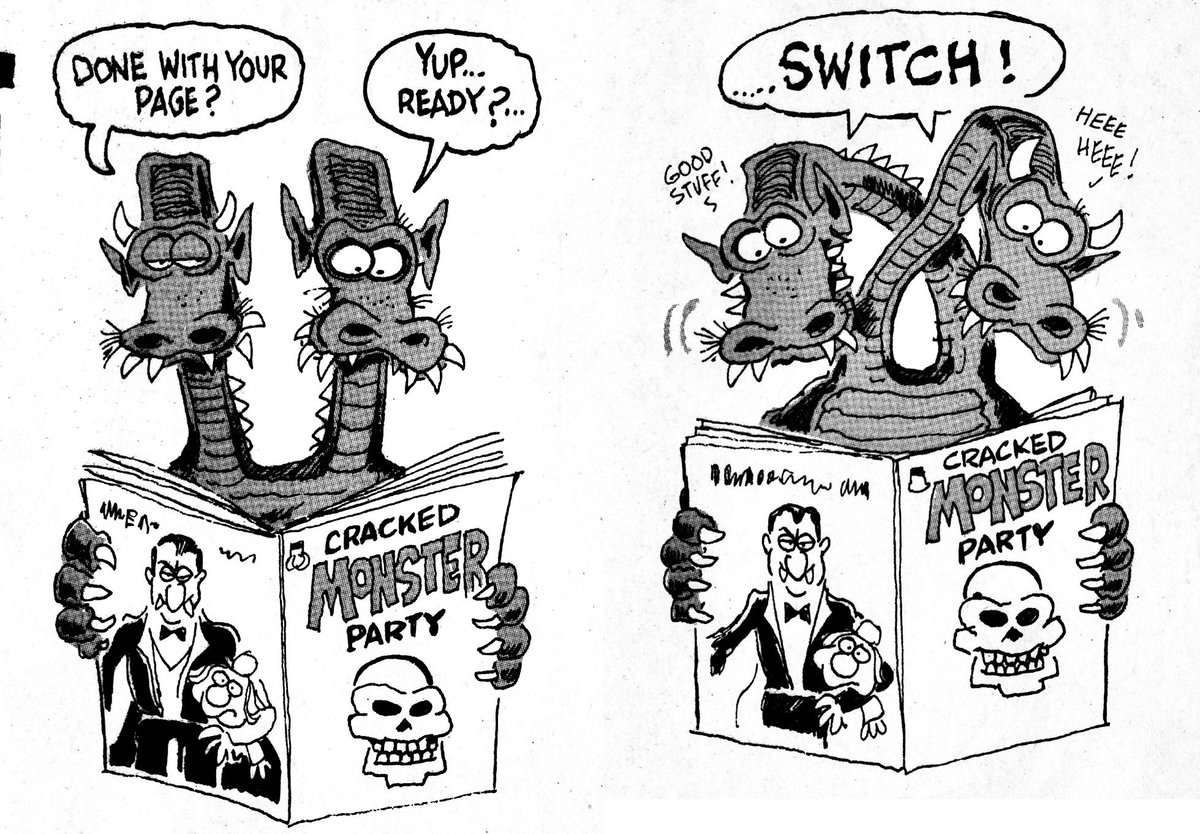 CRACKEDmag's tweet photo. art by @RicigToons #crackedmonsterparty https://t.co/mIk2j89255