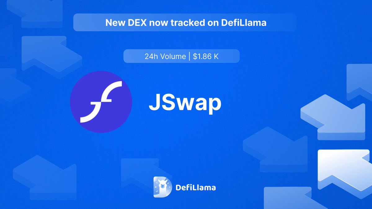 Now tracking @Jswap_Finance on Volume Dashboard

defillama.com/dex/jswap