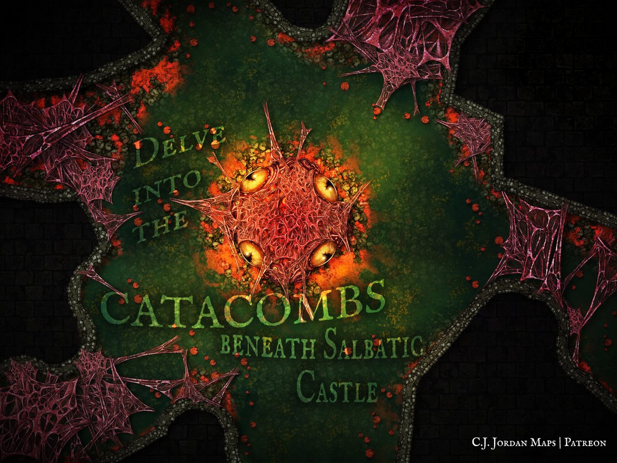 @czepeku Appreciate you for hosting! I'm Cody and I create battlemaps for TTRPGs like DnD, Pathfinder, etc. I just released my first map pack of a new adventure I'm calling Castle Salbatic. This section includes four maps of the flooded catacombs. Thanks! #RPGshowcase #RPG #inkarnate