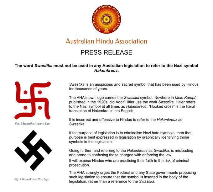 AishaShikhawat's tweet photo. @Vokabre Not Swastika, it's Hakenkrez.
Swastika is what we draw on our festivs in our prayer room for invoking well being.
Please don't call if swastika. 
I don't know where that idiot Hitler got something similar imagery did horrible things under it, now we have to explain it
GOOGLE IT https://t.co/nJSLePiGWi