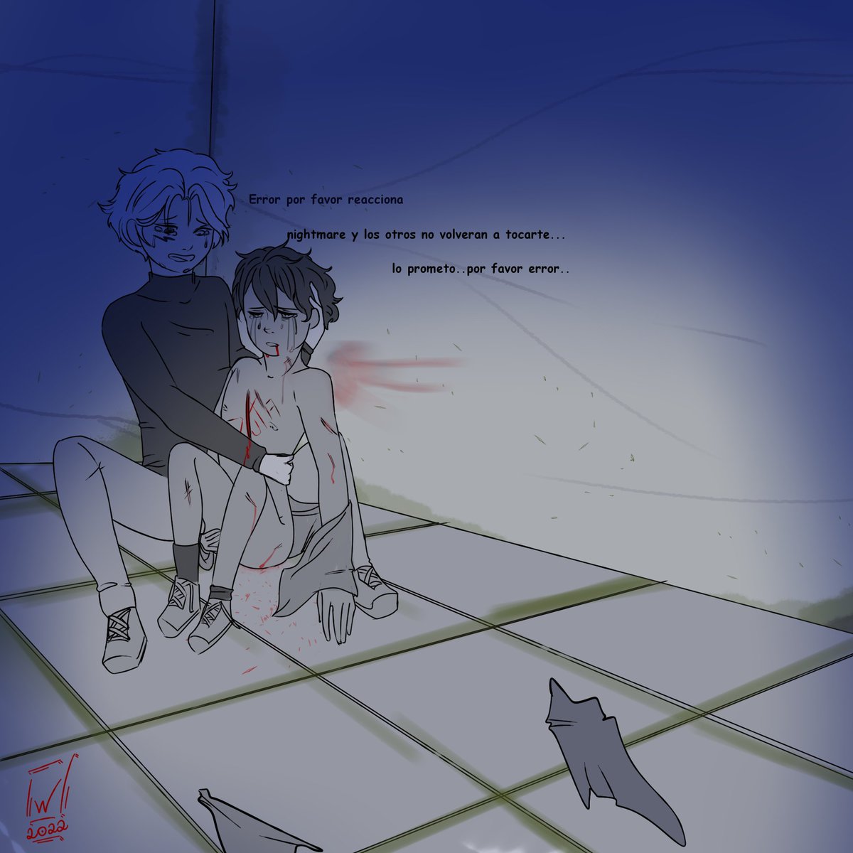 WoliXut's tweet photo. dibujo mostrando como cross reacciono al ver error en aquel estado nuevamente
#destructivedeath #reapererror #errorsans #reapersans #crossans
link de la historia abajo https://t.co/Wyhx9ZVnMy