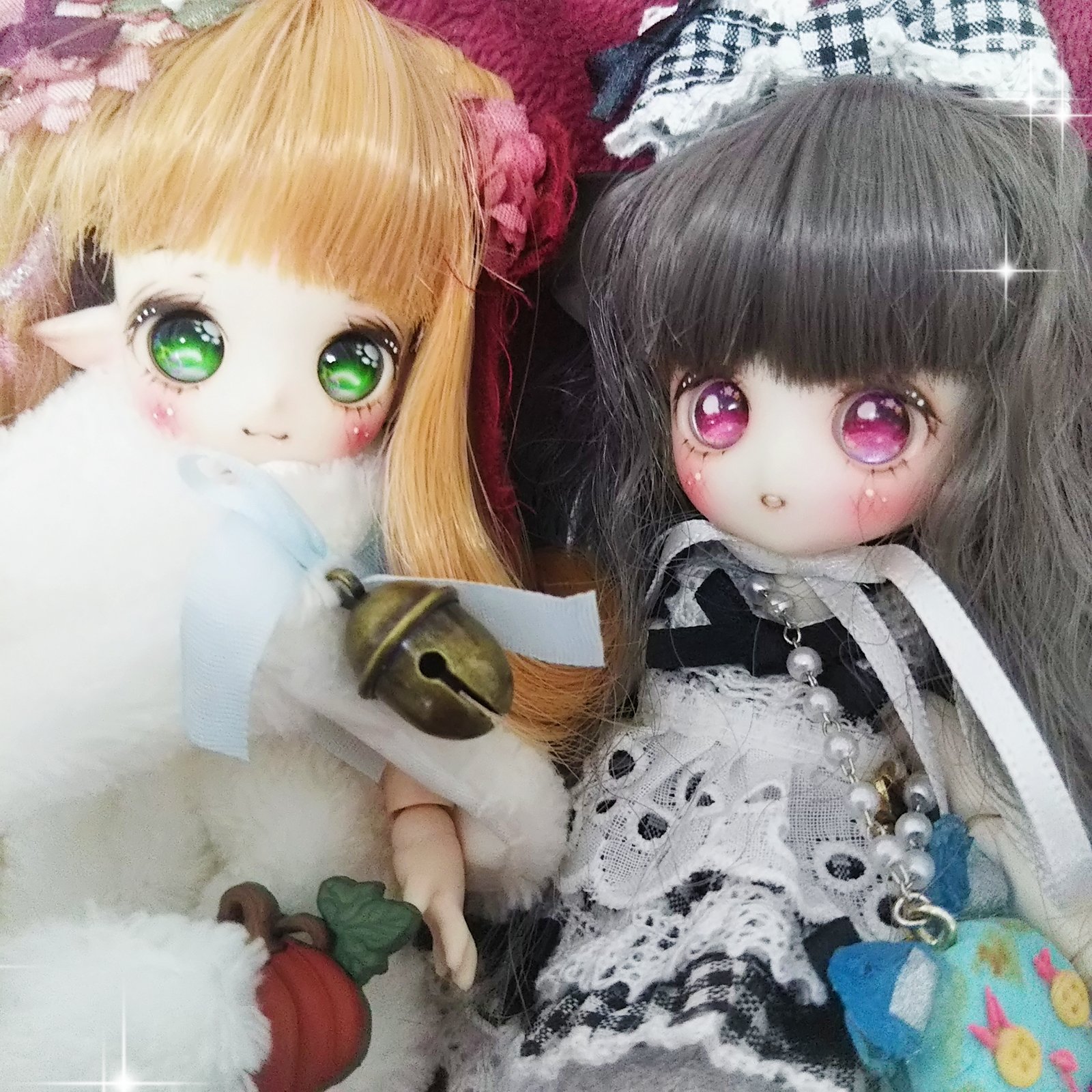 花かごの小部屋様 LRヘッド カスタムドール一式 オビツ11