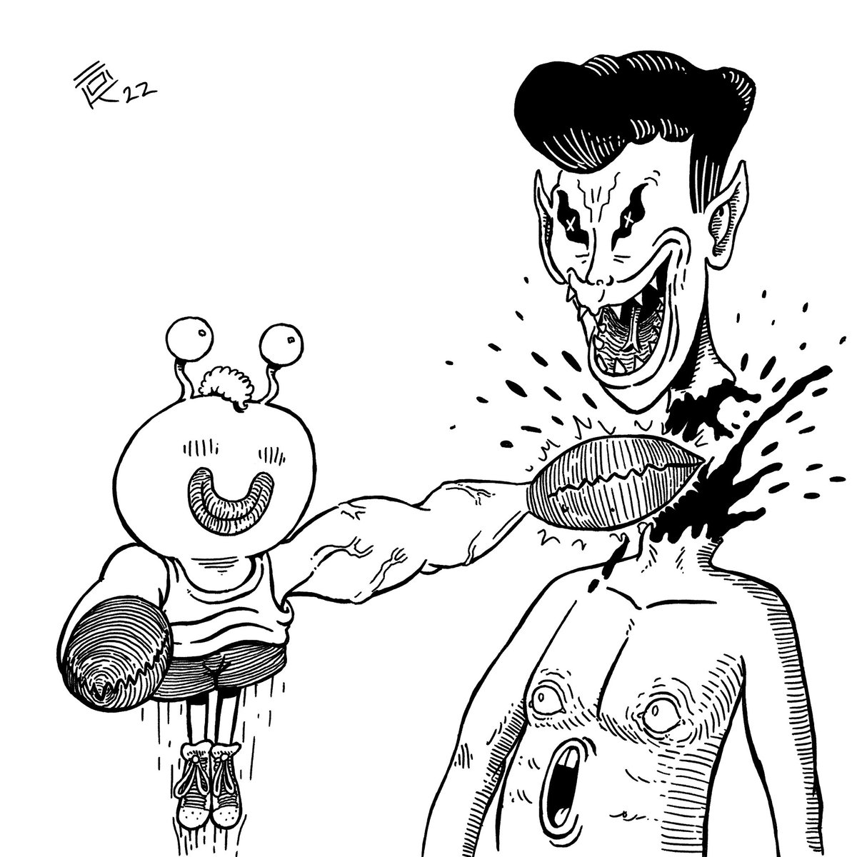 Day 10 - Crabby
#inktober #inktober2022