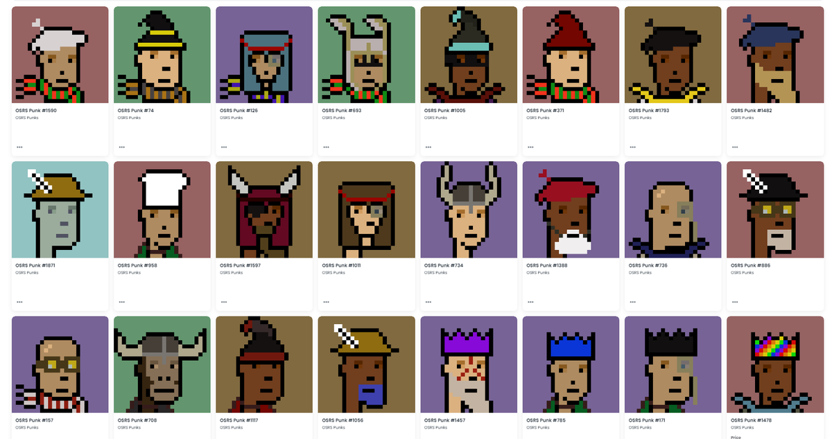 I don't always buy all the floor priced NFTs, but when I do its <a href="/OsrsPunks/">OSRS Punks</a>