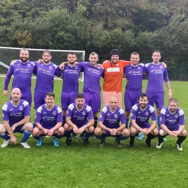 CorkBusinessLge's tweet photo. @SGDIreland CBL First Division Result

@FcTelus 1 - 2 Redemption Rovers

Captains pic: Mike Matson (TELUS), Denis Cronin (Referee), Shane Deeney (Redemption Rovers)

#SexyCBL #CorkSoccer https://t.co/x9E9e17L7g
