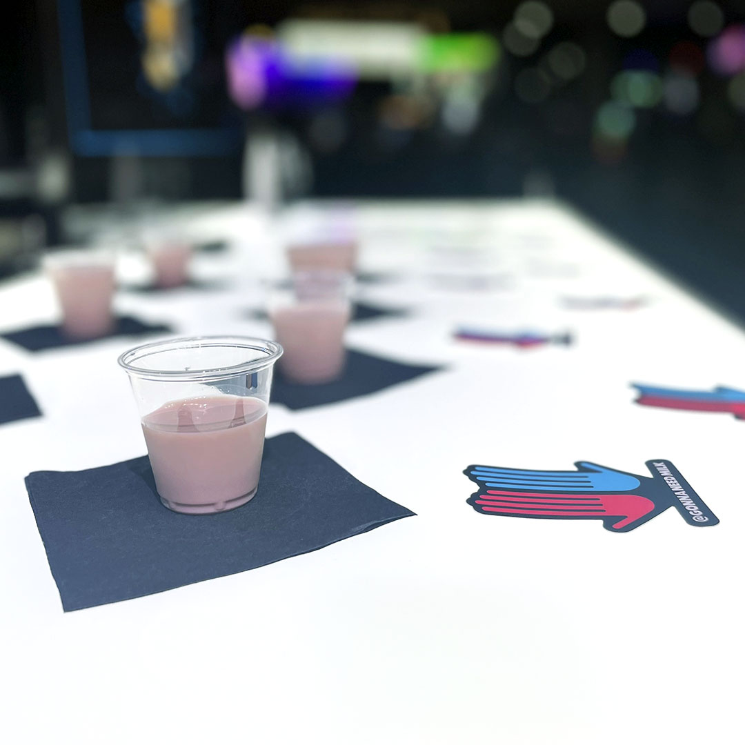 A cold glass of chocolate milk is a big time irl power up - especially at this point of #TwitchCon. Come grab some for yourself, then put your speed and reflexes to the test at the @gonnaneedmilk booth.