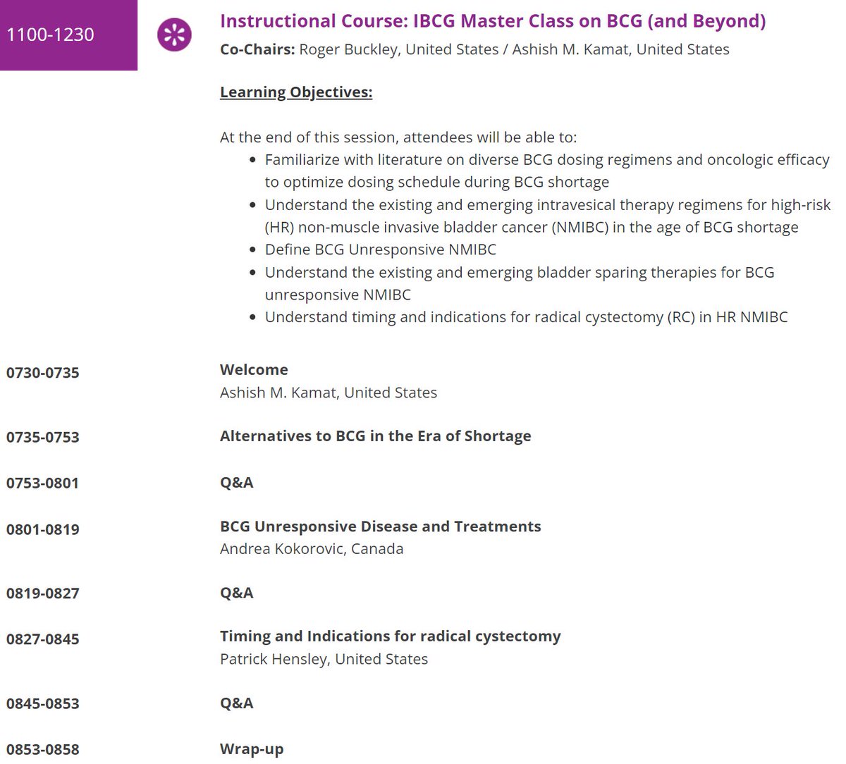 Ashish M. Kamat, MD, MBBS (@urodocash) on Twitter photo Join us at #SIU2022 for the IBCG Master Class on BCG (and Beyond) - Sat Nov 12, 11 am
<a href="/DrAndreaKoko/">Andrea Kokorovic MD</a> <a href="/pjhensley11/">Patrick Hensley, MD</a> <a href="/UrogerliMD/">Roger Li</a> <a href="/joanfundi/">Joan Palou Redorta</a> <a href="/SimaPorten/">Sima Porten</a> <a href="/PGrivasMDPhD/">Petros Grivas</a>
<a href="/SIU_urology/">SIU-Urology</a> <a href="/IBCG_BladderCA/">IBCG</a> <a href="/IBCN1997/">IBCN</a> <a href="/WorldBladderCan/">World Bladder Cancer Patient Coalition</a> <a href="/BladderCancerCA/">BladderCancerCanada</a> Join us at #SIU2022 for the IBCG Master Class on BCG (and Beyond) - Sat Nov 12, 11 am
<a href="/DrAndreaKoko/">Andrea Kokorovic MD</a> <a href="/pjhensley11/">Patrick Hensley, MD</a> <a href="/UrogerliMD/">Roger Li</a> <a href="/joanfundi/">Joan Palou Redorta</a> <a href="/SimaPorten/">Sima Porten</a> <a href="/PGrivasMDPhD/">Petros Grivas</a>
<a href="/SIU_urology/">SIU-Urology</a> <a href="/IBCG_BladderCA/">IBCG</a> <a href="/IBCN1997/">IBCN</a> <a href="/WorldBladderCan/">World Bladder Cancer Patient Coalition</a> <a href="/BladderCancerCA/">BladderCancerCanada</a>