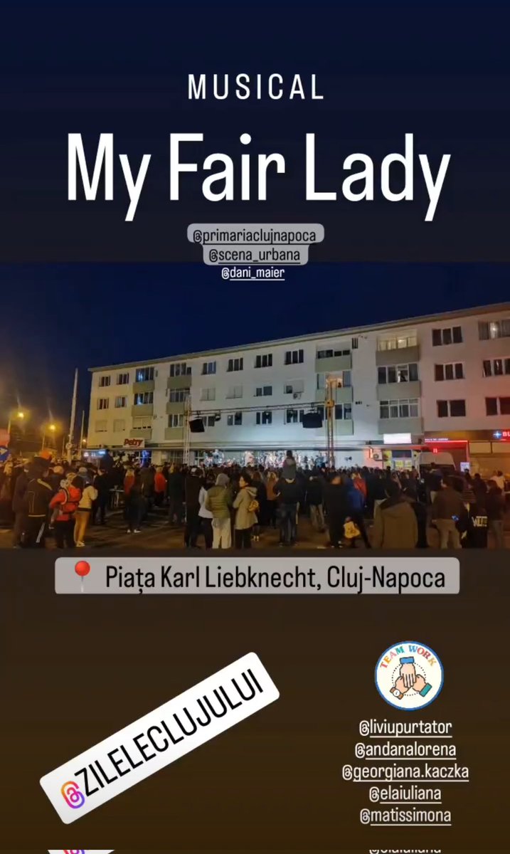 dalila_cristiu's tweet photo. It was an amazing evening in #Iris neighbourhood! My Fair Lady musical, flowers and a lot of people! The recipe for a successful street activation! #EUproject #Agora #Interreg #ClujNapoca #ClujDays https://t.co/bIUCN3XFAH