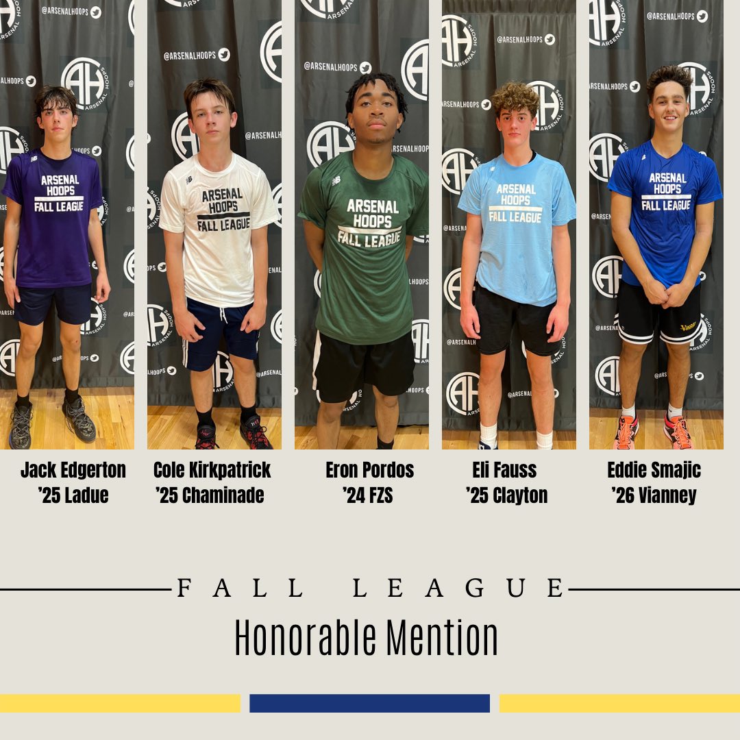 HS Awards: <a href="/AA_Athlete_2420/">All-American Athlete</a> Fall League Honorable mention team ‼️